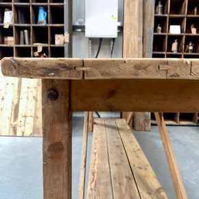A large circa 1930's Bakers Prep Table