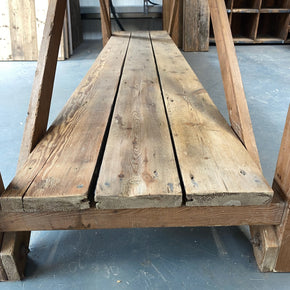 A large circa 1930's Bakers Prep Table