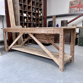 A large circa 1930's Bakers Prep Table