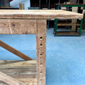 A large circa 1930's Bakers Prep Table