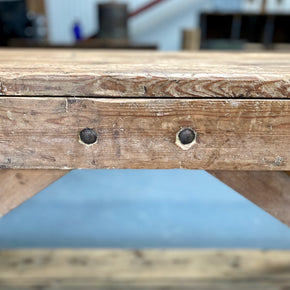 A large circa 1930's Bakers Prep Table