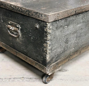 Vintage tool box on castors