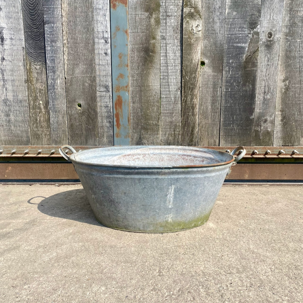 Oval Galvanised Bath/Planter