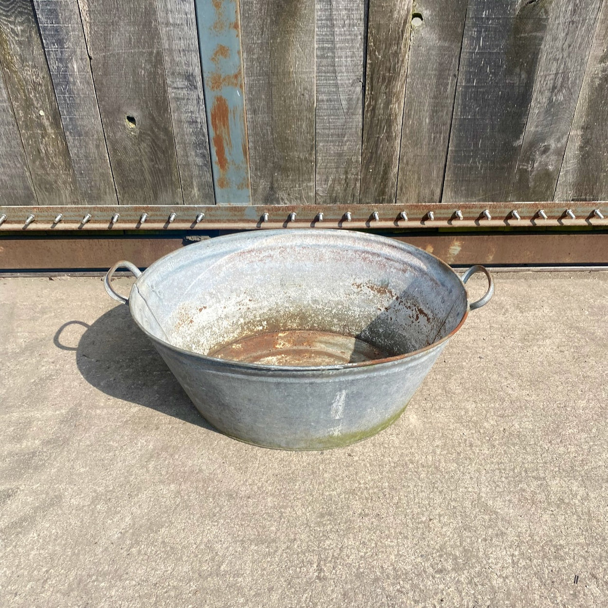 Oval Galvanised Bath/Planter