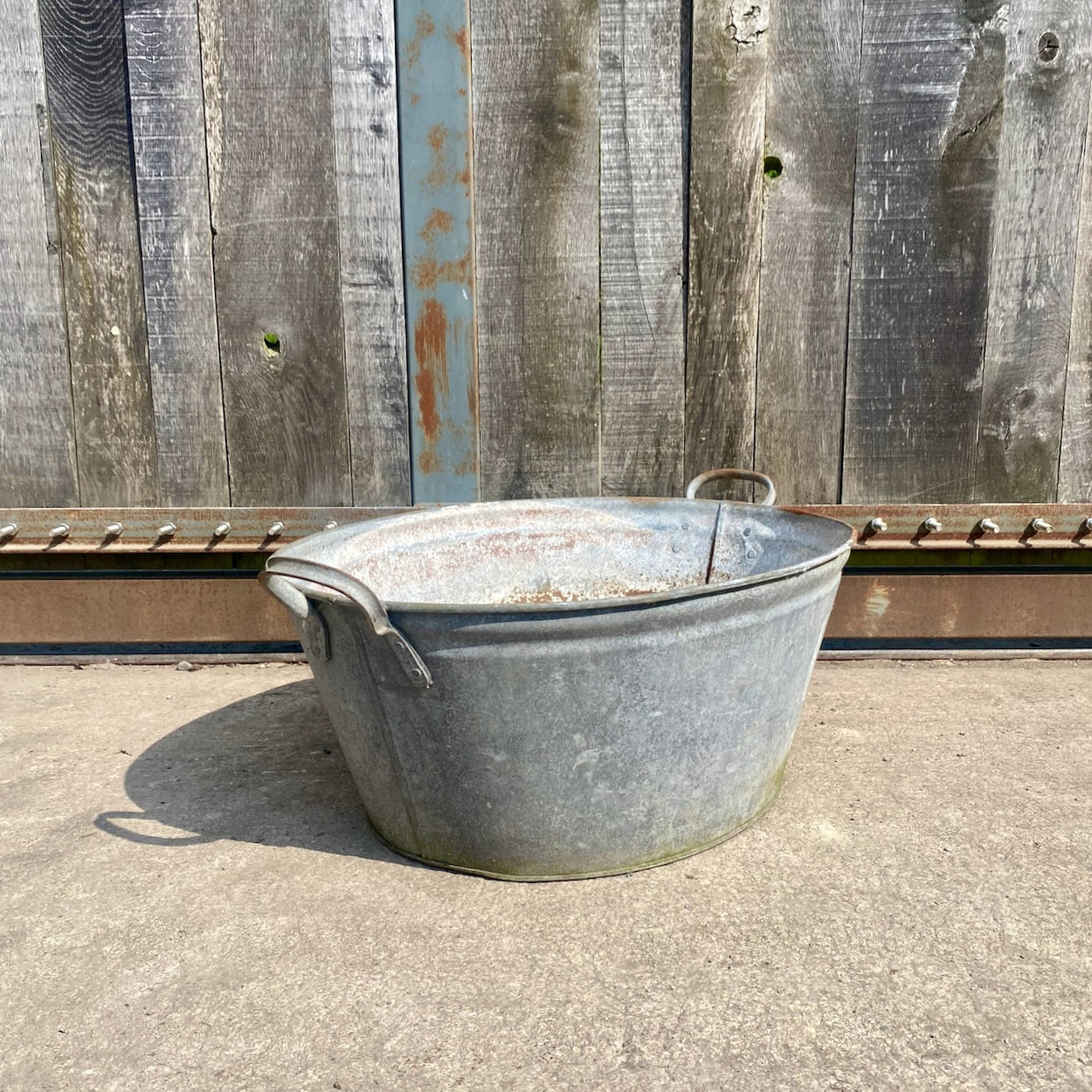 Oval Galvanised Bath/Planter