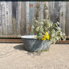 Oval Galvanised Bath/Planter