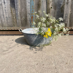 Oval Galvanised Bath/Planter