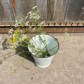 Vintage Enamel Bucket