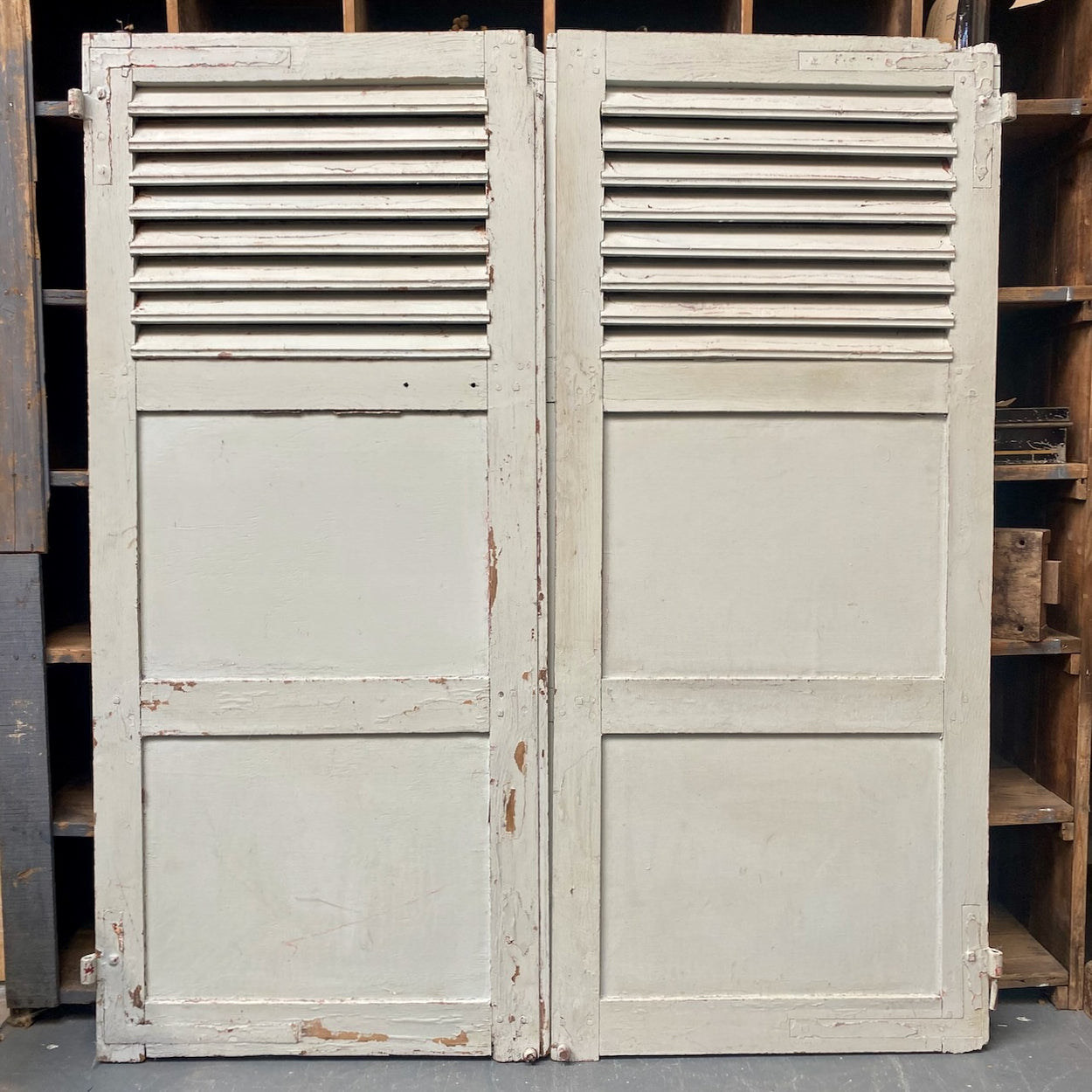 Vintage Blue French Shutters