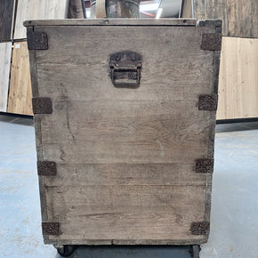 Large Vintage Wooden Grain Chest