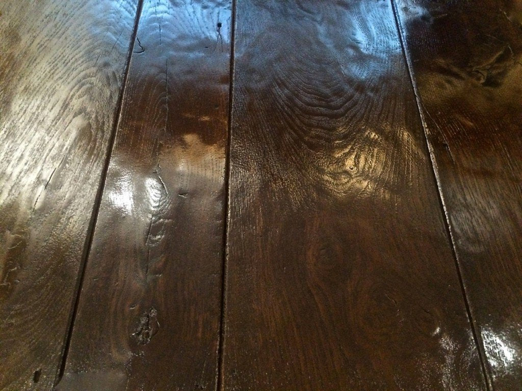 Sample of Reclaimed Dark Oak Floorboards
