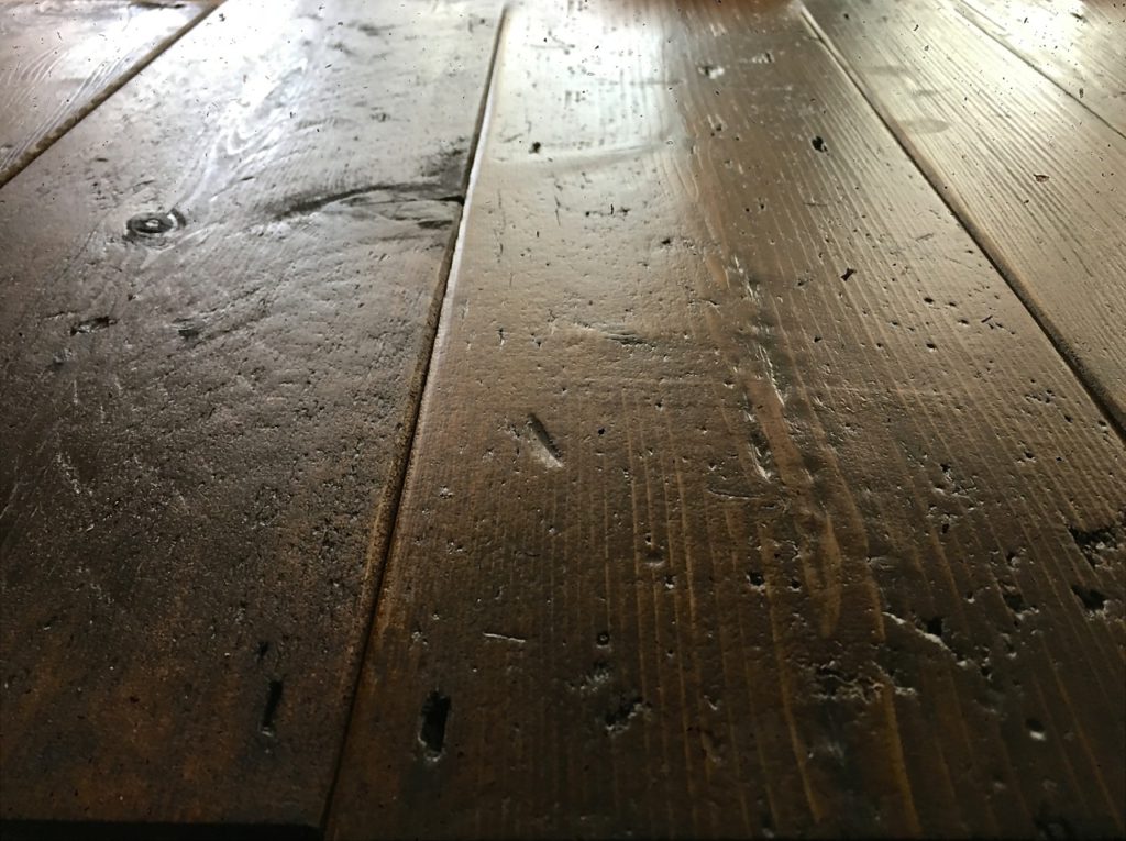 Sample of Reclaimed Medium Pine Floorboards