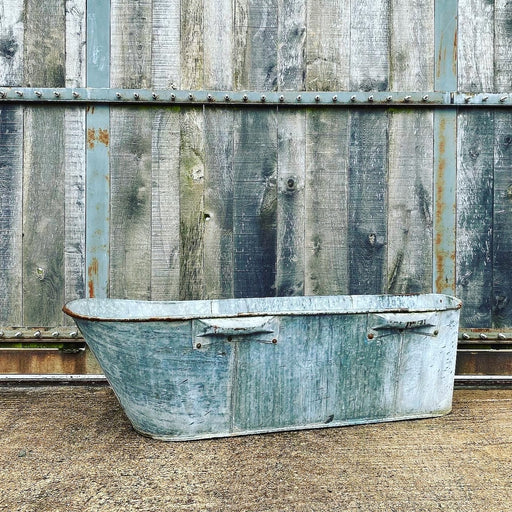 Vintage Galvanised Bath 2