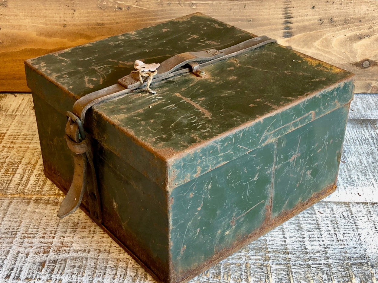 Vintage Metal Army Boxes