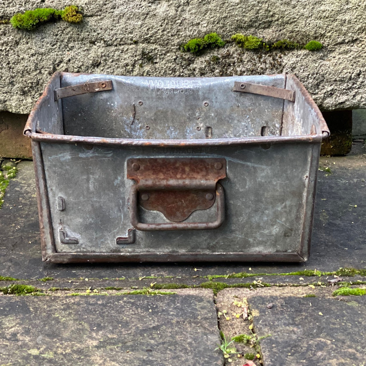 Vintage Metal Tote Box