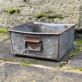 Vintage Metal Tote Box