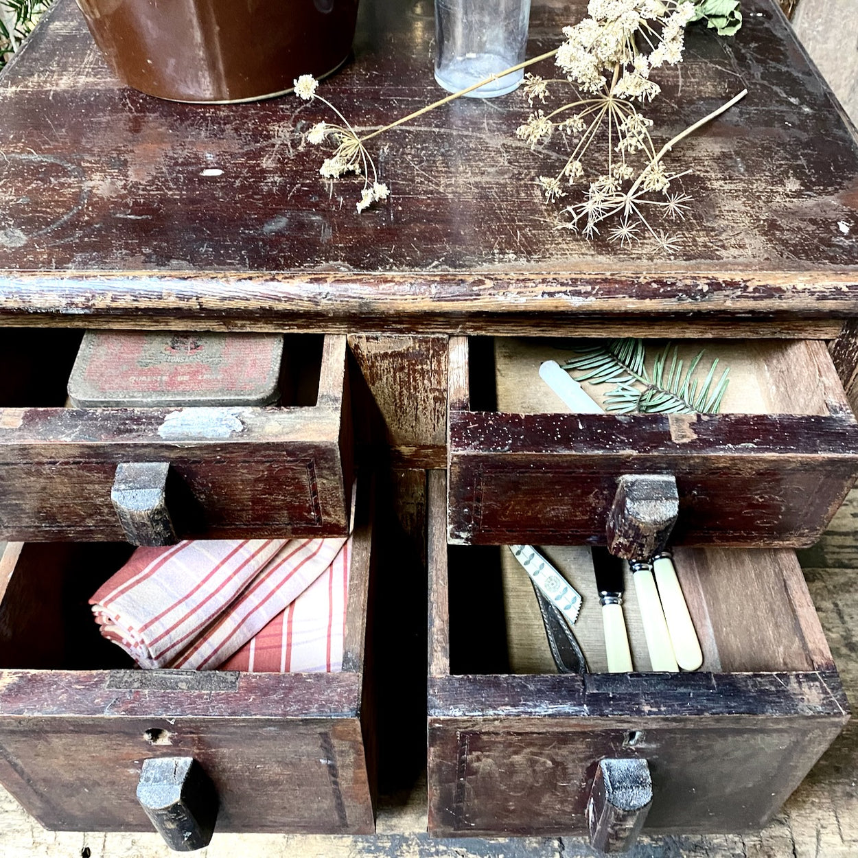 Wooden Vintage Drawers