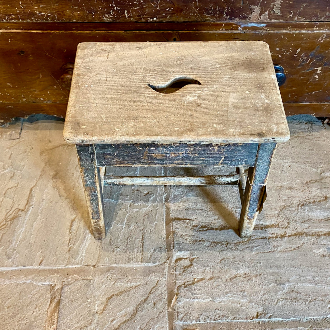 Antique Pine Stool