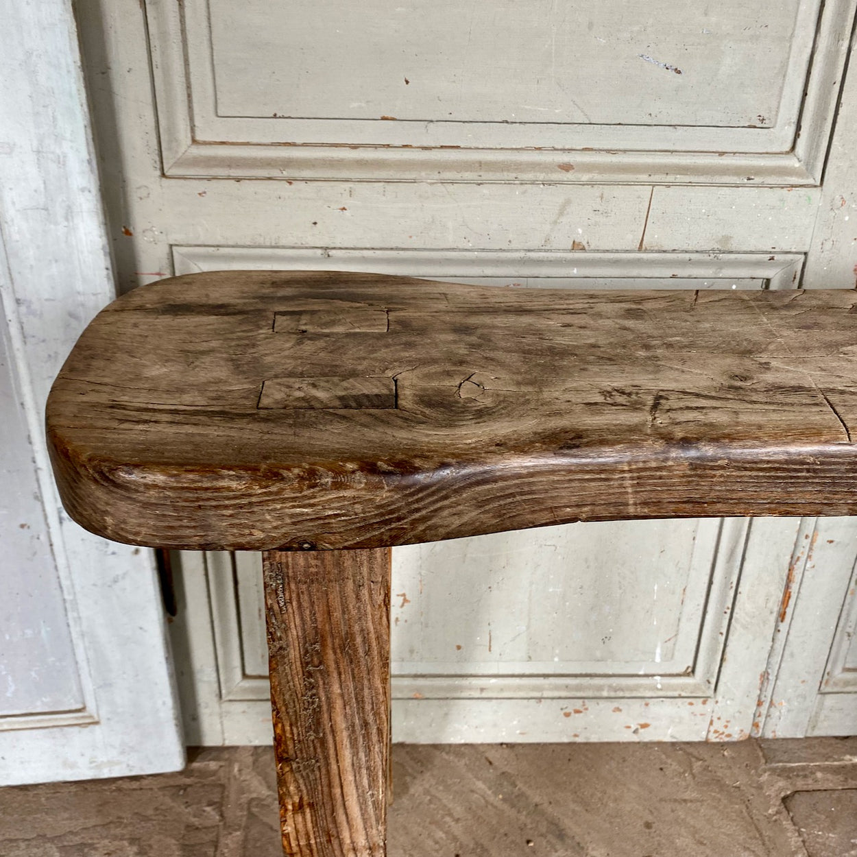 Antique Elm Bench