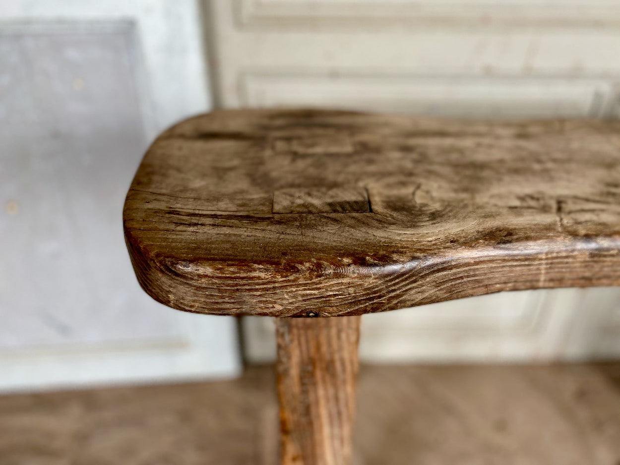 Antique Elm Bench