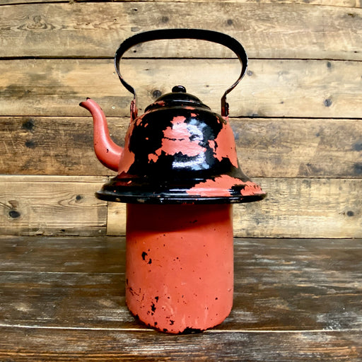 French Vintage Enamelled Pot