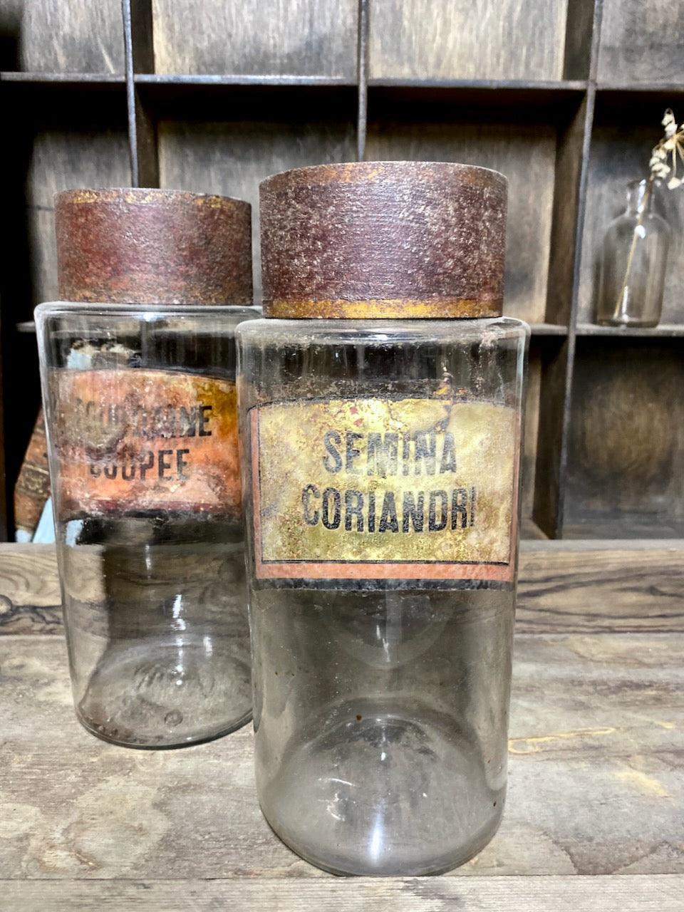 Antique French Apothecary Bottles