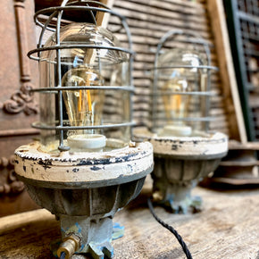 A Pair of Vintage Flameproof Lamps
