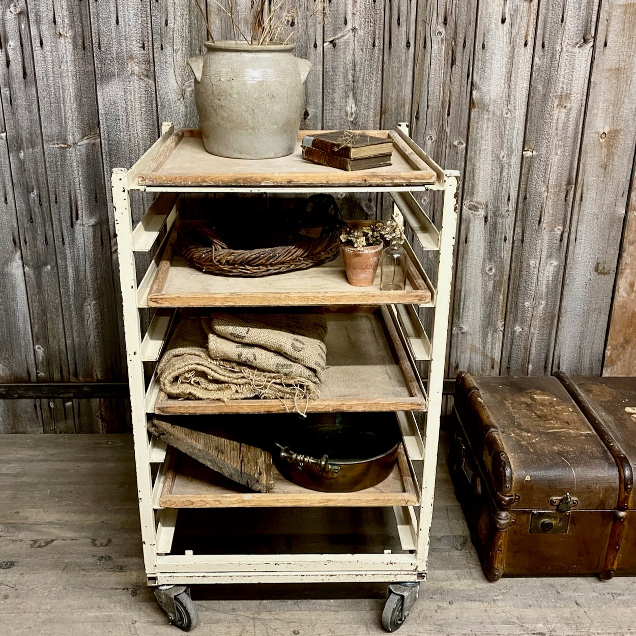 Vintage Industrial Potters Trolley