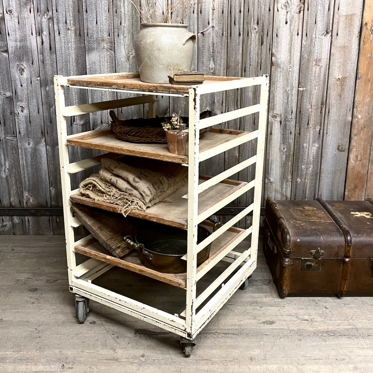 Vintage Industrial Potters Trolley