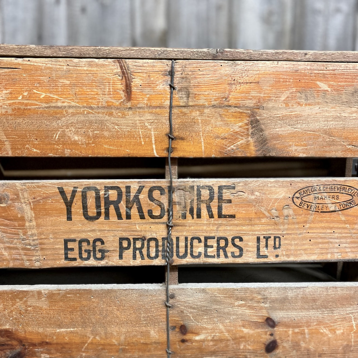 Large Vintage Egg Crate