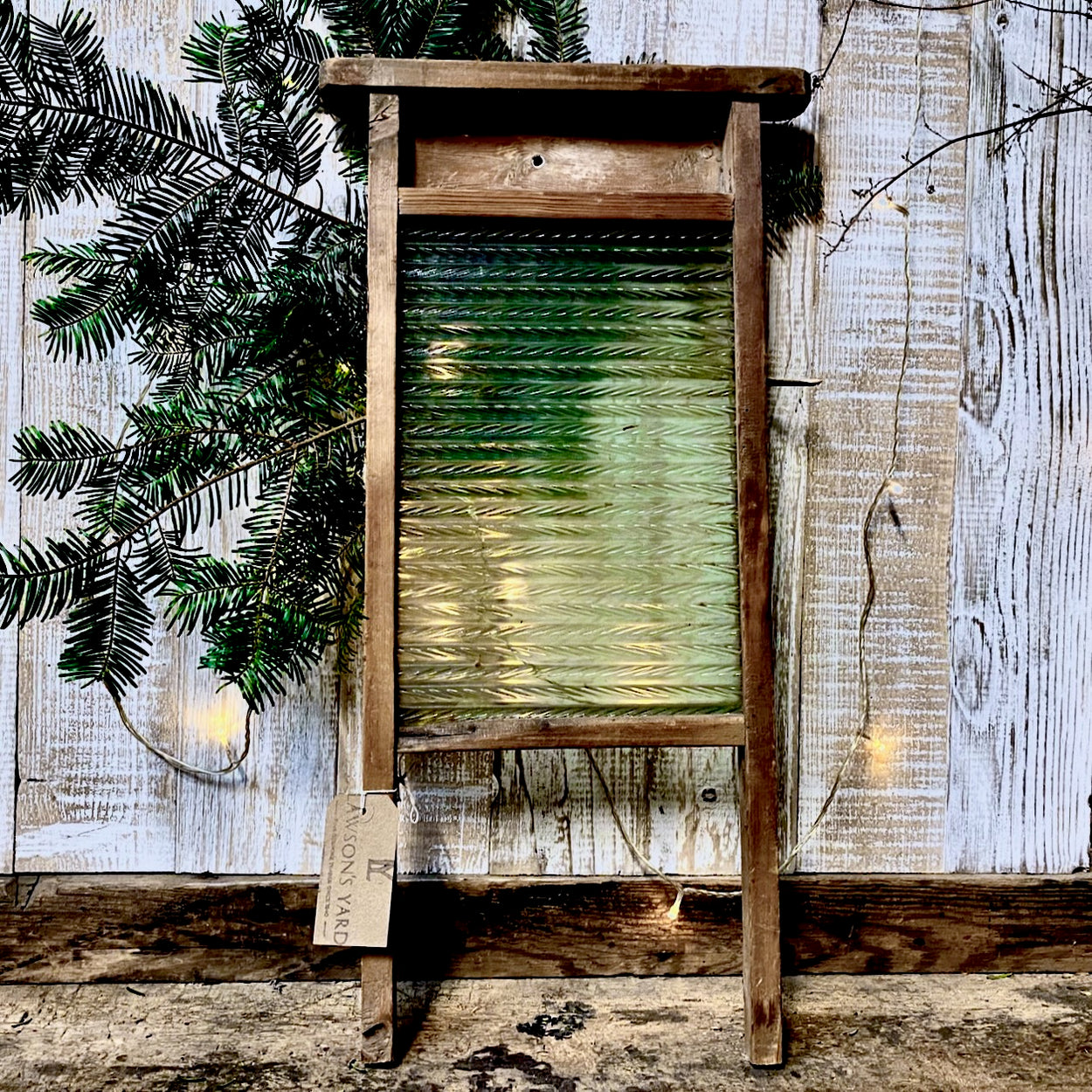 Vintage Wood and Glass Washboard — Lawson's Yard
