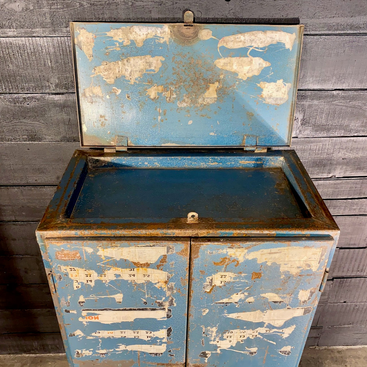 Vintage European Workshop Cabinet