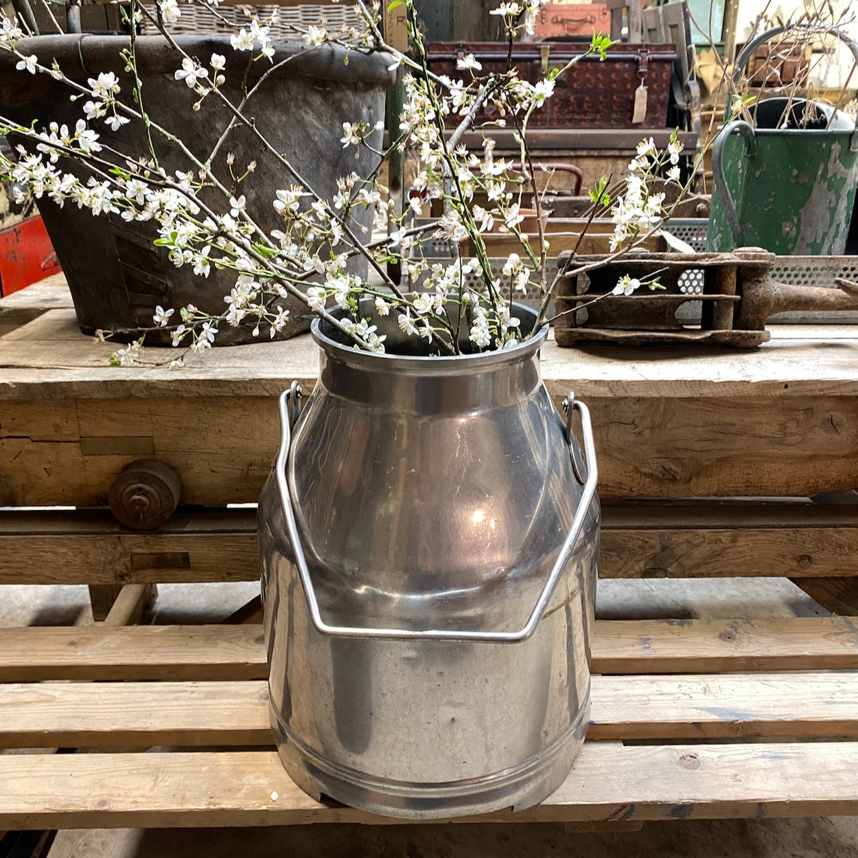 Vintage Fullwood Stainless Steel Milk Churn