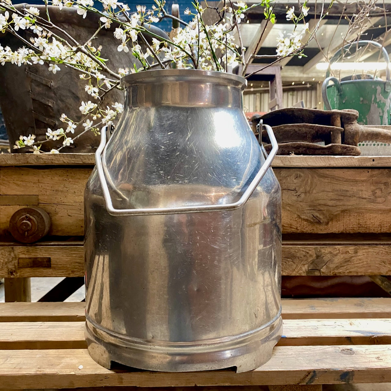 Vintage Fullwood Stainless Steel Milk Churn