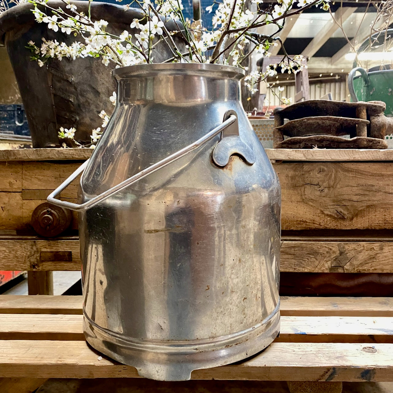 Vintage Fullwood Stainless Steel Milk Churn