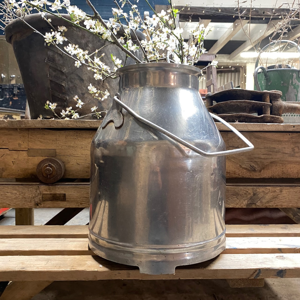 Vintage Fullwood Stainless Steel Milk Churn