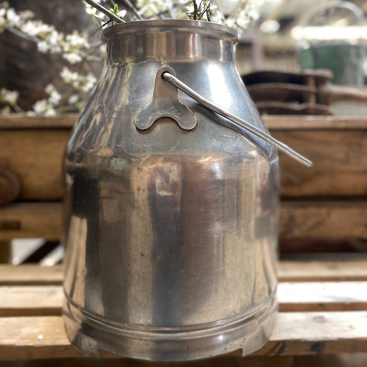 Vintage Fullwood Stainless Steel Milk Churn — Lawson's Yard