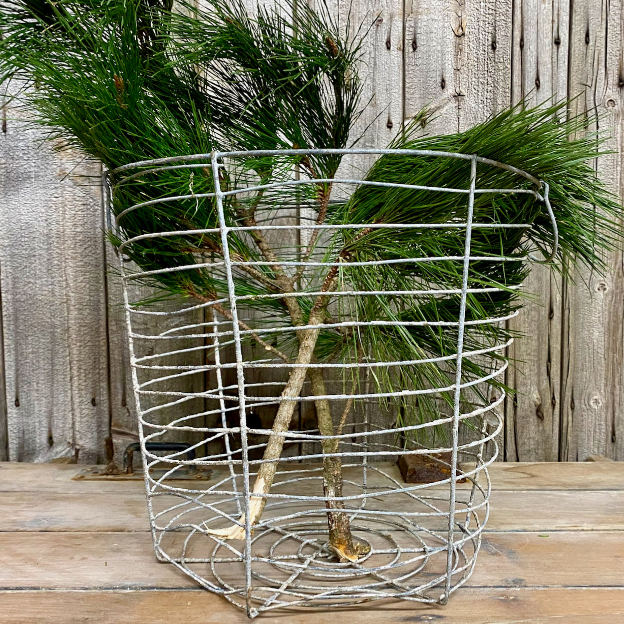 Large Vintage Wire Basket
