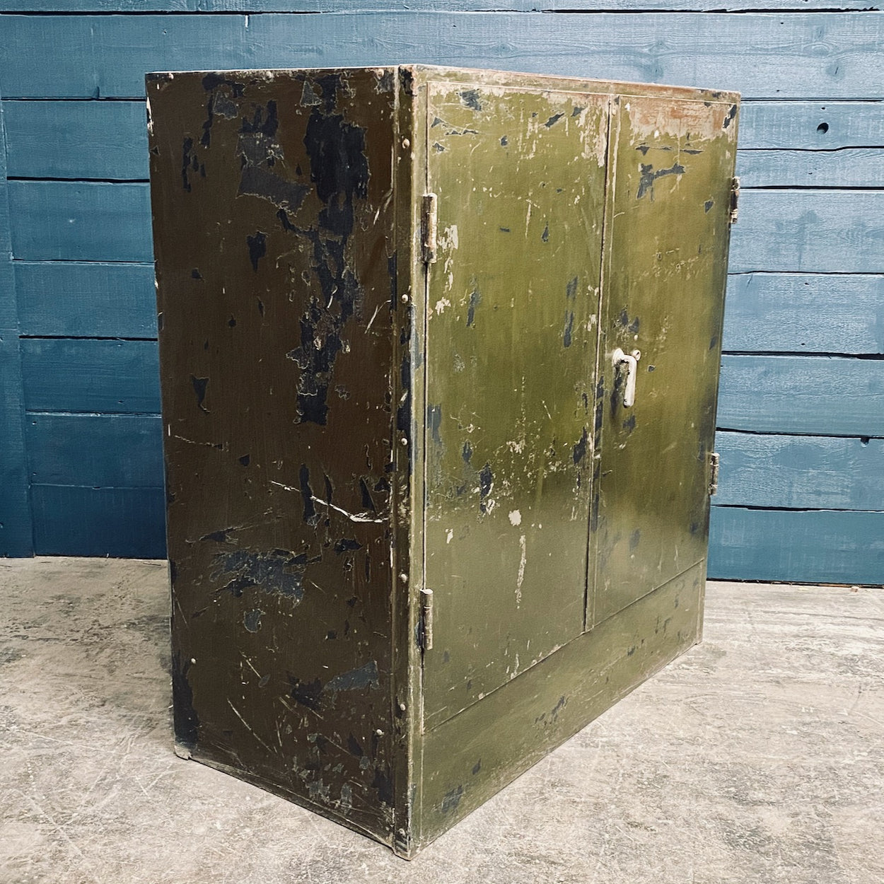 Vintage Metal Workshop Cabinet