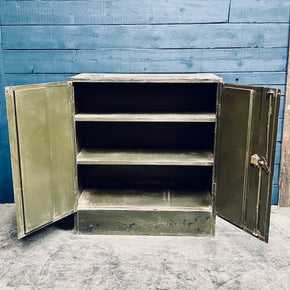 Vintage Metal Workshop Cabinet