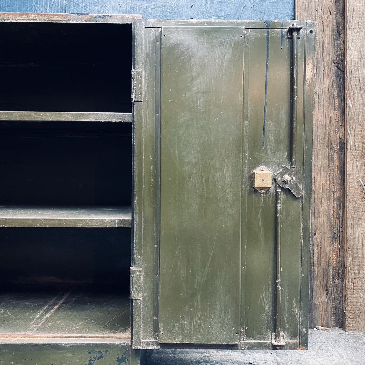 Vintage Metal Workshop Cabinet