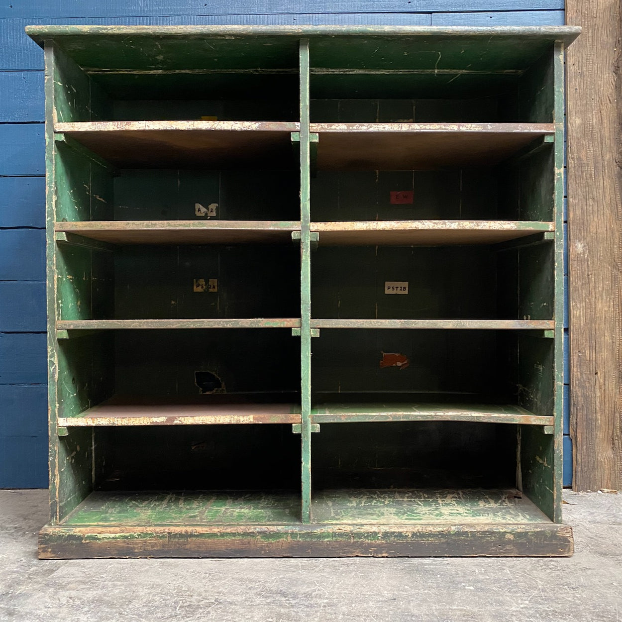 Green Wooden Engineers Cabinet