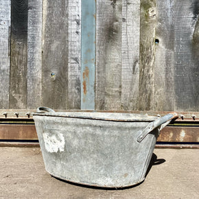 Oval Galvanised Bath/Planter
