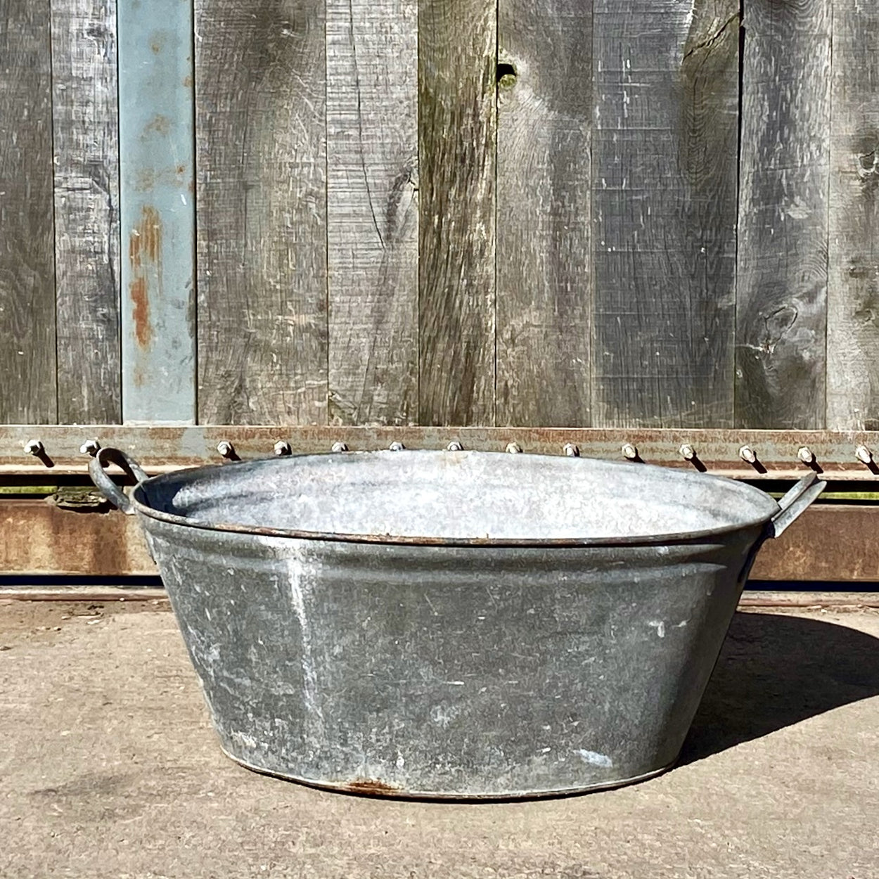 Oval Galvanised Bath/Planter