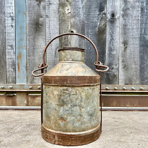 Rustic Aluminium Milk Churn