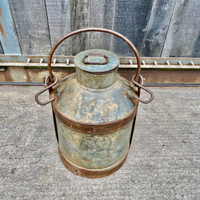 Rustic Aluminium Milk Churn