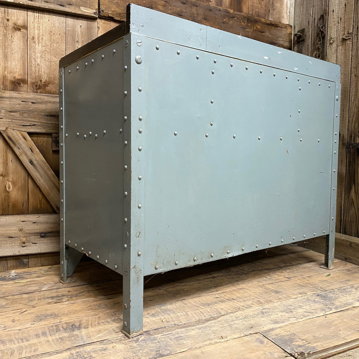 Riveted Metal Workbench