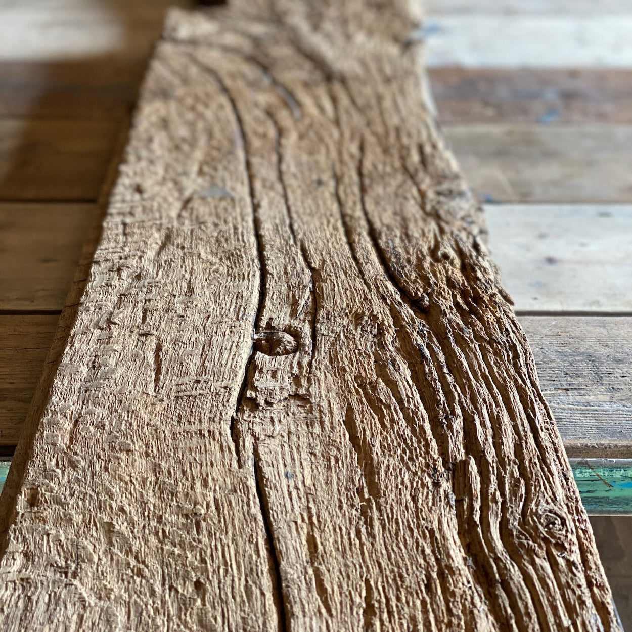 Reclaimed Oak Boat Plank