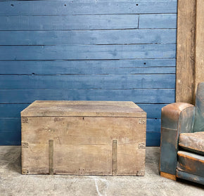 Large Wooden Military Chest