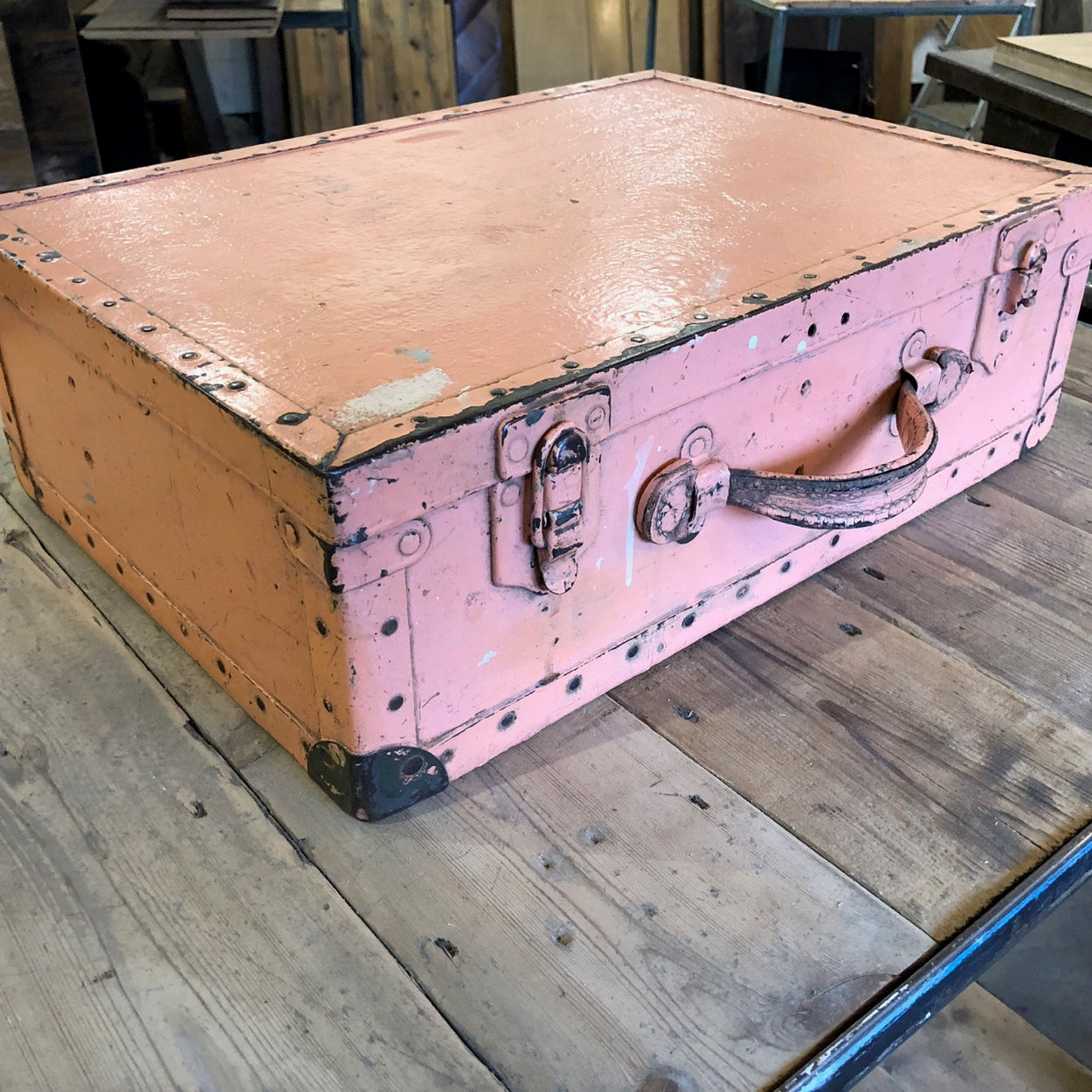 Vintage Case In Beautiful Original Pink Paint